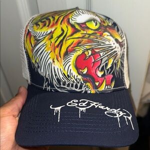 Ed Hardy Tiger Trucker Hat